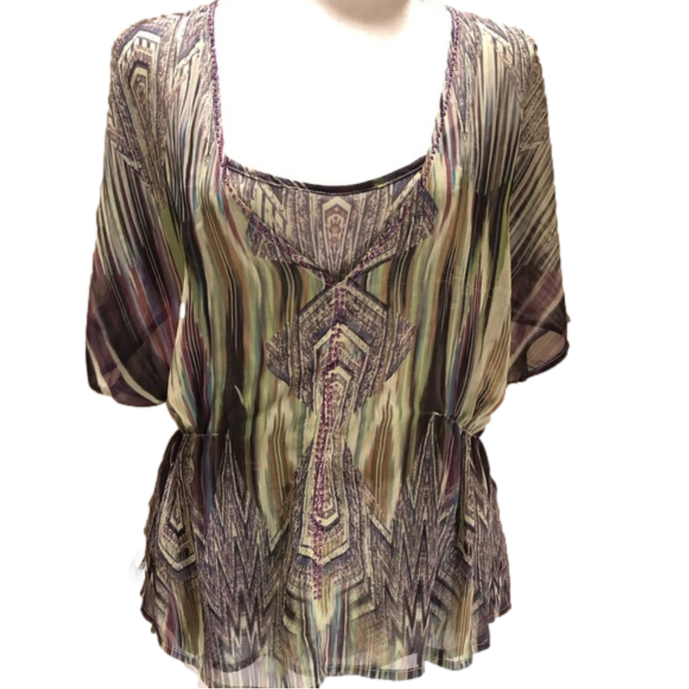 5 for $20 New Directions 2piece sheer top and cami